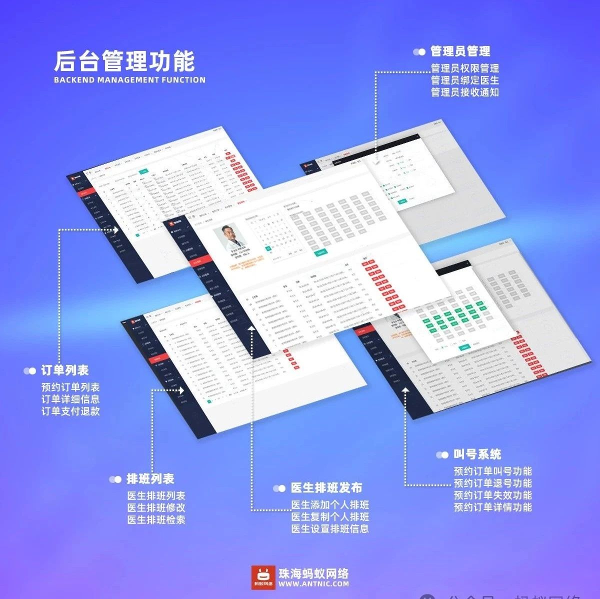 微信公众号实时同步推送医馆中医院诊所挂号排号预约系统（五）--后台管理功能